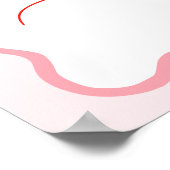 Rosa Coquette Kirschgarten & Geschenke Poster (Ecke)