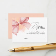 Rosa Coquette Moderne Elegante Babydusche