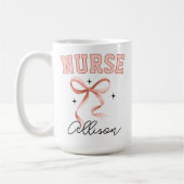 Rosa Coquette Nurse Tasse, Medizinstudium Grad Ges Kaffeetasse (Links)