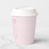 Rosa Coquette Sweet 16 University Pappbecher (Links)