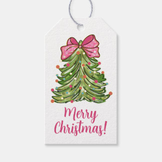 Rosa Coquette Weihnachtsbaum, Custom Geschenkanhänger