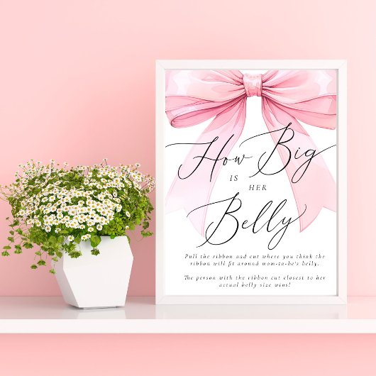 Rosa Coquette Wie groß ist ihr Bauchspiel Poster