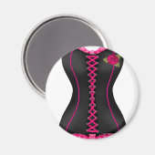 Rosa Corset Magnet (Vorderseite/Rückseite)