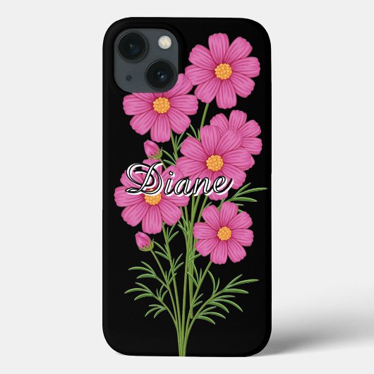 Rosa Cosmo-Blumen iPhone Hülle