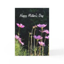 Rosa Cosmos-Muttertagskarte