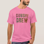 Rosa COUSIN CREW Leopard Print Funny Grammy Pawpaw T-Shirt (Vorderseite)