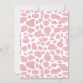 Rosa Cowboy Mädchen Geburtstagseinladung Einladung (Rückseite)