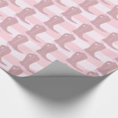 Rosa Cowboy Stiefel auf Streifenmuster Hintergrund Geschenkpapier (Ecke)