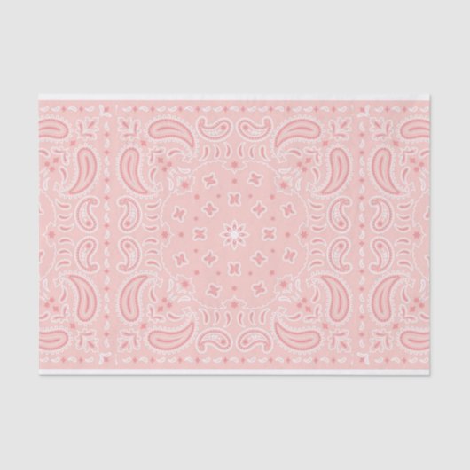 Rosa Cowgirl Bandana Seidenpapier (Vorderseite)