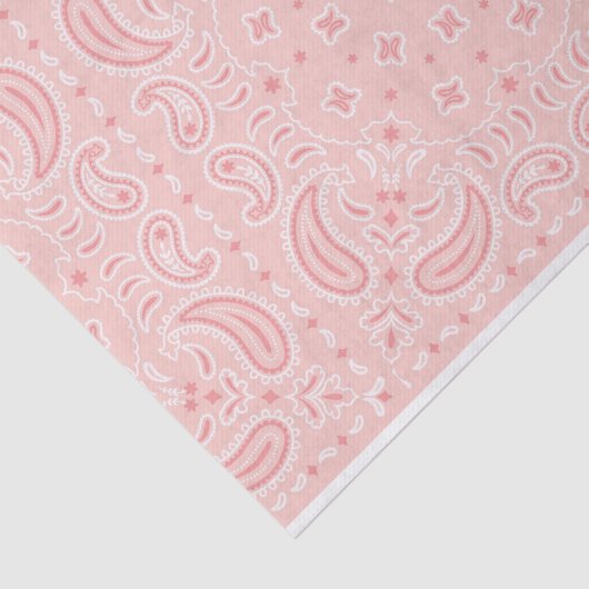 Rosa Cowgirl Bandana Seidenpapier (Ausschnitt)