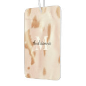 Rosa Cowgirl Cowhide Monogram Autolufterfrischer (Links)