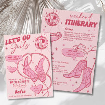Rosa Cowgirl Disco Bachelorette