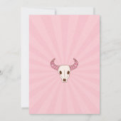 Rosa Cowgirl Disco Foto Geburtstag Einladung (Rückseite)