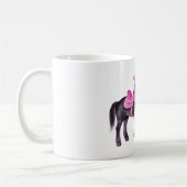 Rosa Cowgirl Howdy Pferd Kaffeetasse (Links)