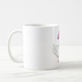 Rosa Cowgirl-Hut Kuhdruck-Bogen Gans Kaffeetasse