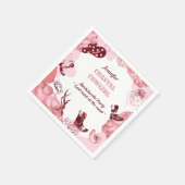 Rosa Cowgirl Servietten (Ecke)