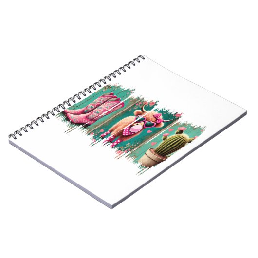 Rosa Cowgirl Valentine, Herz Notizblock (Linke Seite)