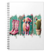 Rosa Cowgirl Valentine, Herz Notizblock (Vorderseite)