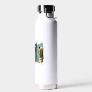 Rosa Cowgirl Valentins-Png, Herz-Png Trinkflasche