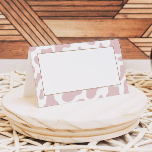 Rosa Cowgirl-Wäscheleine-Baby-Shower-Buffet-Essen Platzkarte