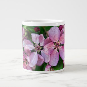 Rosa Crabappelblüten Jumbo-Tasse