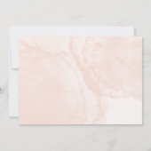 Rosa Creme Blumen Hochzeit Save the Date Karten (Rückseite)