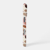 Rosa Creme Brauner Leopard   iPhone Hülle (Rechte Seite)