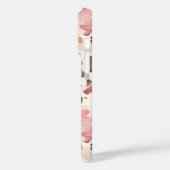 Rosa Creme Brown Leopard Case-Mate iPhone Hülle (Rückseite / Links)