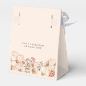 Rosa Creme Florals Datum Geschenkschachtel (Rückseite)