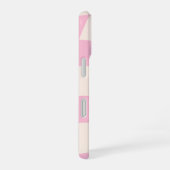 Rosa Creme Gitter Karo Schecke Brett Handyhülle iPhone 16 Hülle (Rechte Seite)