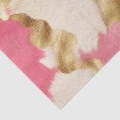 Rosa Creme Gold Cowhide Seidenpapier (Detail)