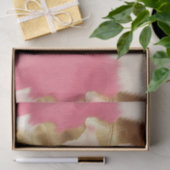 Rosa Creme Gold Cowhide Seidenpapier (Geschenk)