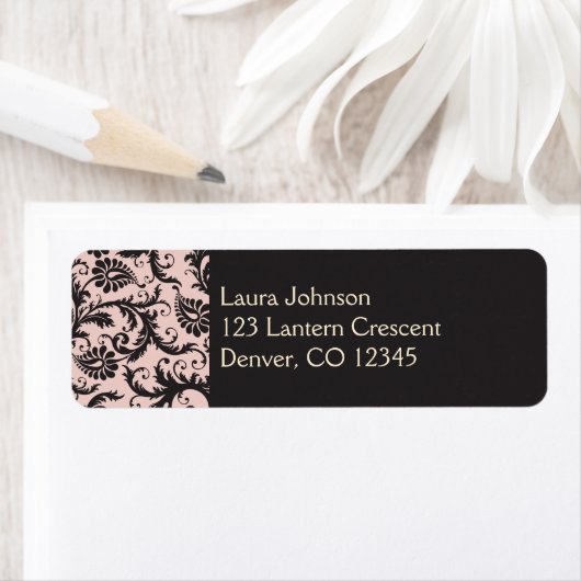 Rosa, creme, graue Rücksendeadresse (Insitu)