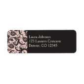 Rosa, creme, graue Rücksendeadresse (Vorne)