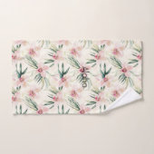 Rosa Creme-Orchideen-Blüten  Badhandtuch Set (Handtuch)