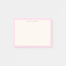 Rosa-creme personalisierter Name Rückkehr zur Schu