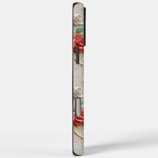 Rosa Creme-Rose Case-Mate iPhone Hülle (Rückseite / Rechts)