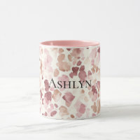 Rosa Creme Schokolade Braun Abstrakt Leopard Tier