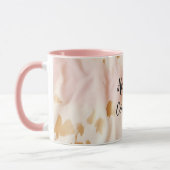 Rosa Creme Südwest Cowgirl Cowhide Tasse (Links)