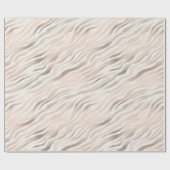 Rosa Creme Zebra Animal Print Birthday Geschenkpapier (Flach)