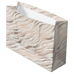 Rosa Creme Zebra Tier Geburtstag Große Geschenktüte