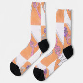 Rosa Crews Socken (Linkes Detail)