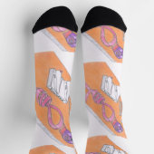 Rosa Crews Socken (Oben)