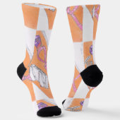 Rosa Crews Socken (Gewinkelt)