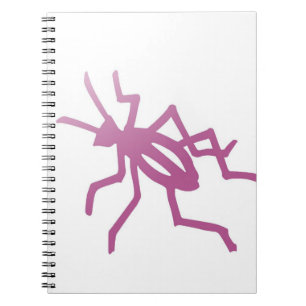 Rosa Cricket Notizblock