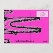 Rosa Croc Postkarte (Rückseite)