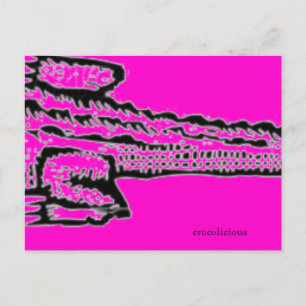 Rosa Croc Postkarte