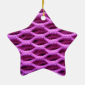 Rosa Crochet Look Keramikornament (Hinten)