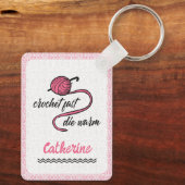 Rosa Crochet schnell, Die warm Schlüsselanhänger (Rückseite)