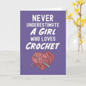 Rosa Crochets Crocheter Crochet für sie Karte (Gelbe Blume)